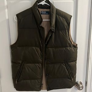 Olive/Camel Polo by Ralph Lauren Puffer Vest (Men’s Medium)